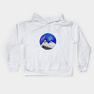 Midnight Circles Kids Hoodie